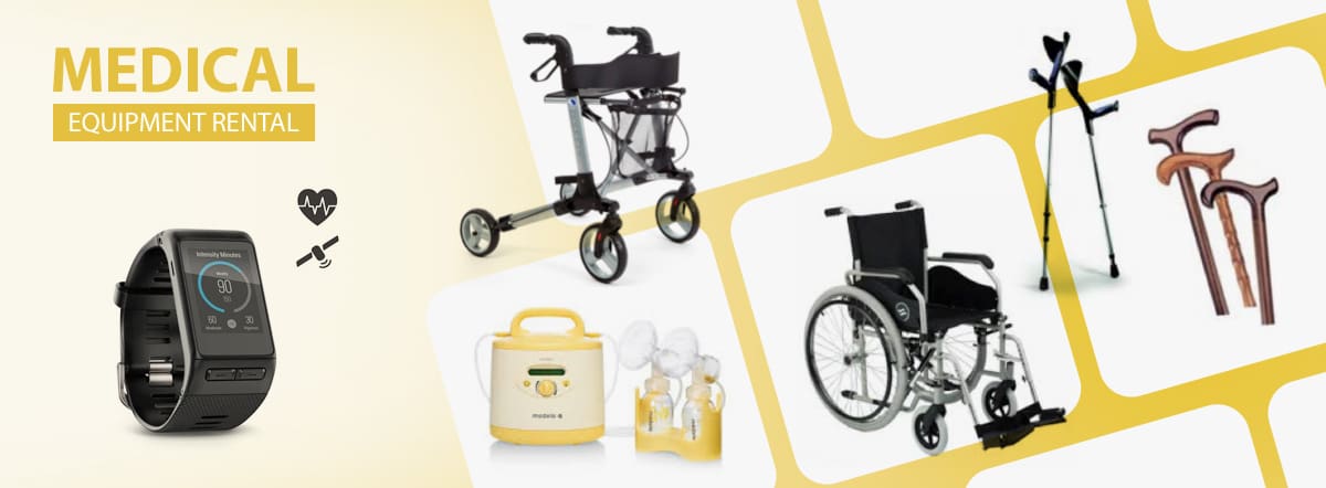 The medical equipment listed below is available for rental or purchase.