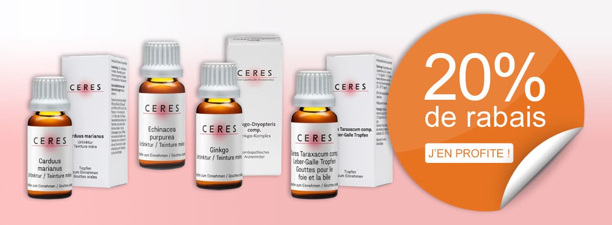 - 20% sur toute la gamme Ceres
