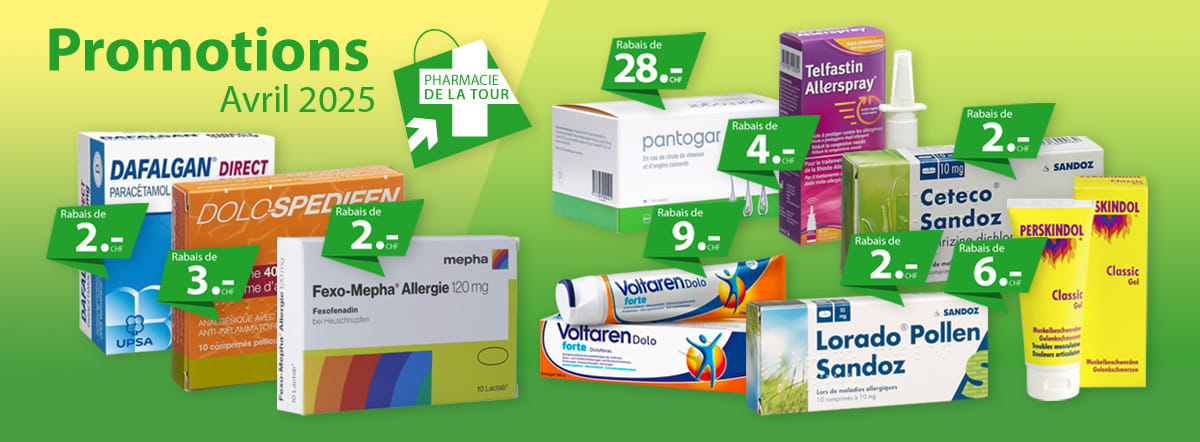Promotions du mois d'avril 2025