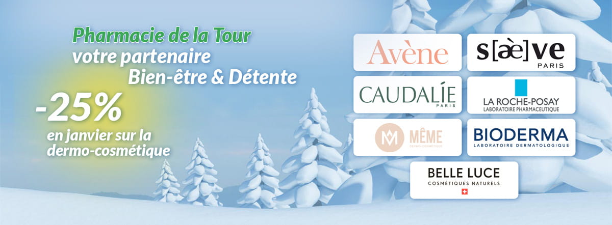 Nouvelle ann&eacute;e, nouvelle peau : -25% sur la dermo-cosm&eacute;tique.