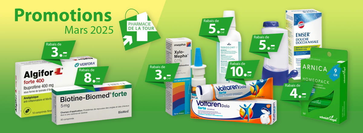 Promotions du mois de mars 2025