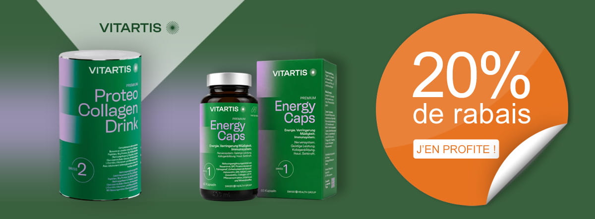 Au mois d'octobre, profitez de -20% sur la gamme Vitartis !
