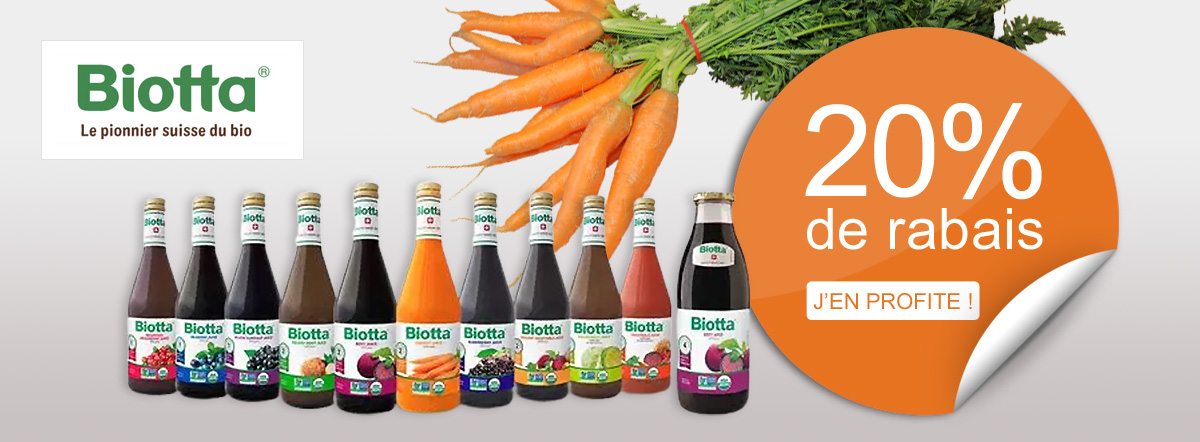 -20% sur la gamme Biotta