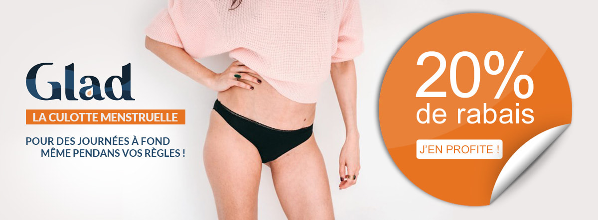 -20% sur les culottes lavables de règles GAD