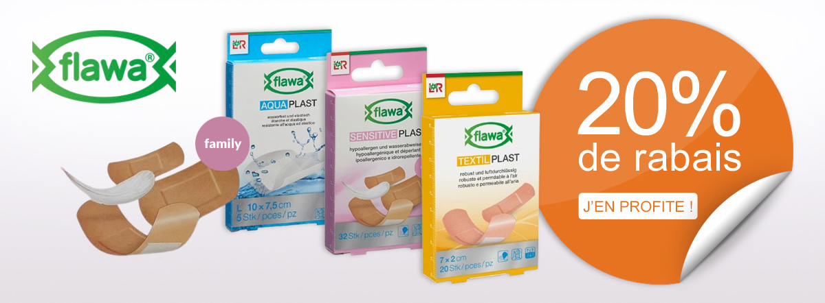 -20% sur la gamme de pansements FLAWA