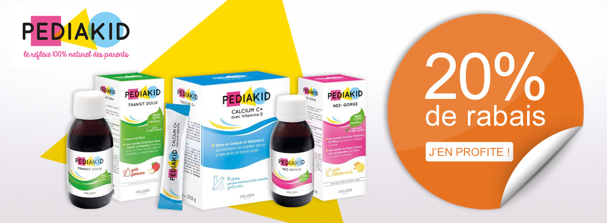 -20% sur la gamme la gamme Pediakid