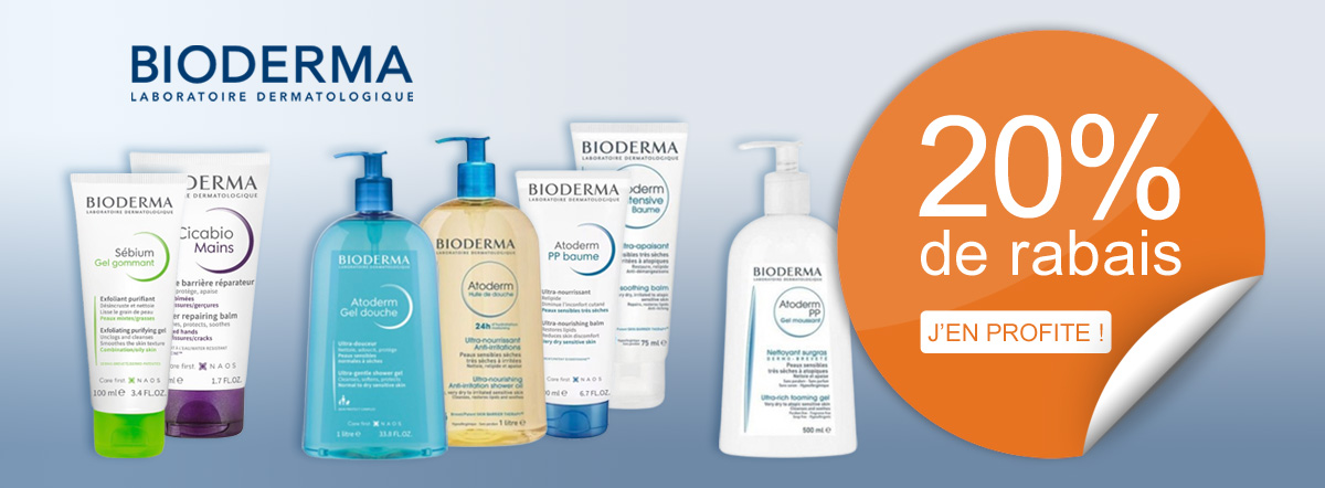  -20% sur toute la gamme Bioderma