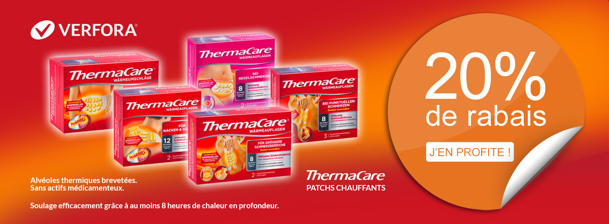 20% de rabais sur toute la gamme THERMACARE !